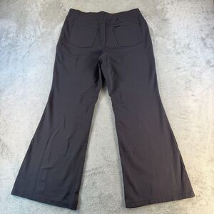 Susan Graver Liquid Knit Pants Women's Medium Gray Pull On Wide Leg Career M